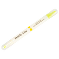 Doppelseitiger Textmarker mit feiner und breiter Spitze (Gelb)