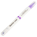 Dual-Tip Textmarker mit zwei Spitzen für Schule und Büro (Lila)