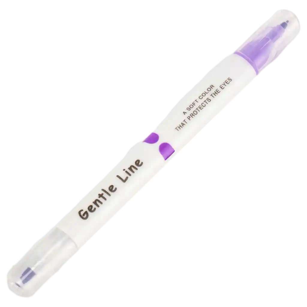 Dual-Tip Textmarker mit zwei Spitzen für Schule und Büro (Lila)