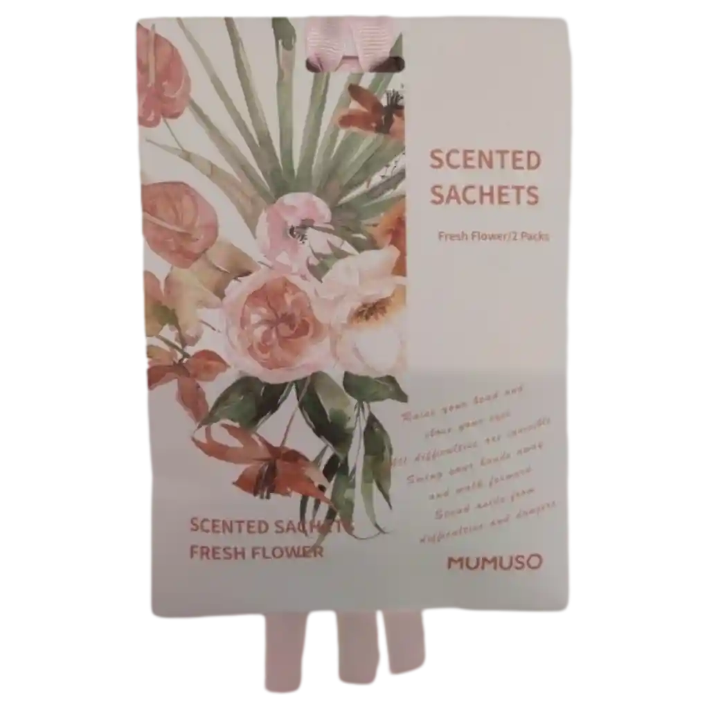 2-teiliges Duft-Sachet-Set aus Papier mit Blüten-Print (Mehrfarbig)