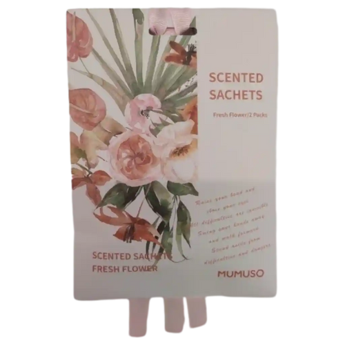 2-teiliges Duft-Sachet-Set aus Papier mit Blüten-Print (Mehrfarbig)