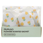 Duftsäckchen aus Polyester-Baumwoll-Stoff mit Blumen-Print und Tulpe-Jasmin-Duft, 56,3 g (Weiß/Gelb)