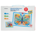 244-teiliges Kunststoff-Steckspiel für Kinder, Lernspielzeug (Mehrfarbig)