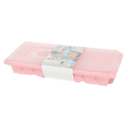 Eiswürfelform mit Deckel aus PP-Kunststoff (Rosa)