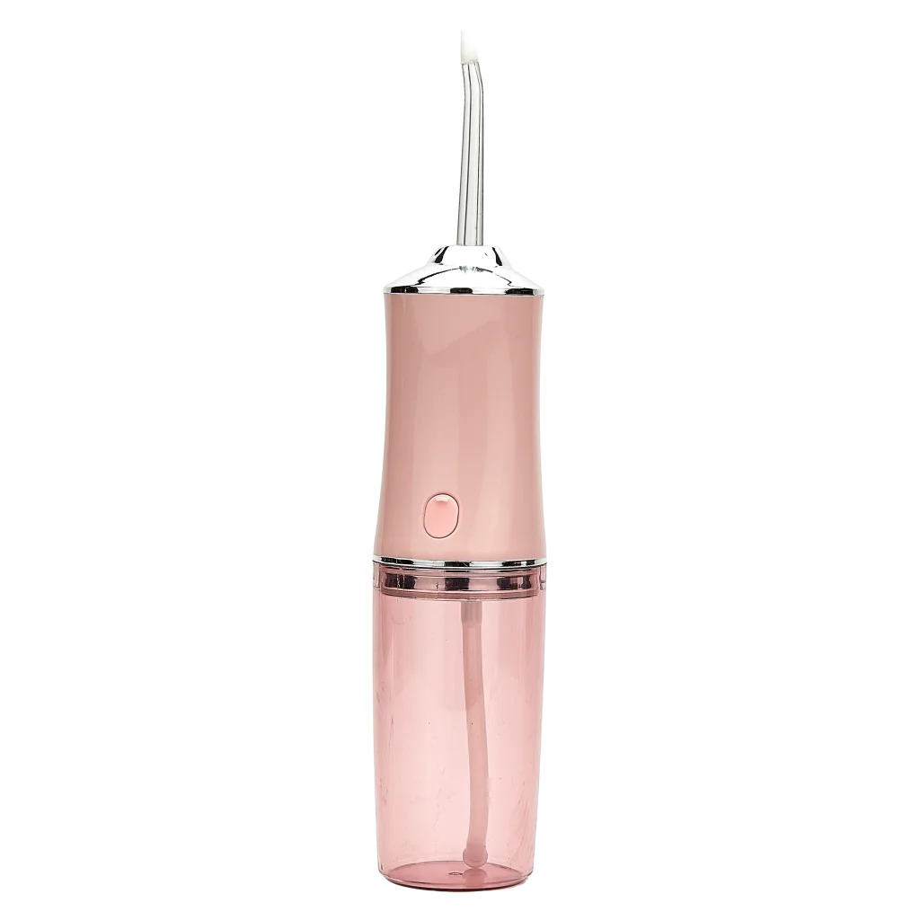 Elektrische Munddusche IPX7 für Zahnzwischenräume, tragbar (Rosé)