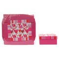 Faltbare Geschenkbox mit Herz-Design, M (Rosa/Rot)