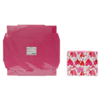 Faltbare Geschenkbox mit Herz-Design (Rosa/Rot)