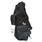 Faltbarer Rucksack aus Oxford-Stoff, ultraleicht, vielseitig verwendbar (Schwarz)