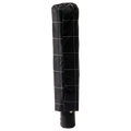 Faltbarer Regenschirm mit Automatik, Gitter-Design (Schwarz)