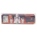 Federmäppchen mit Astronauten-Design, großes Fach (Dunkelblau/Orange)