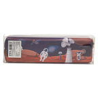 Federmäppchen mit Astronauten-Design, großes Fach (Dunkelblau/Orange)