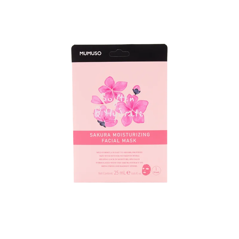 Feuchtigkeitsspendende Gesichtsmaske mit Sakura-Extrakt, 25 ml (Rosa)