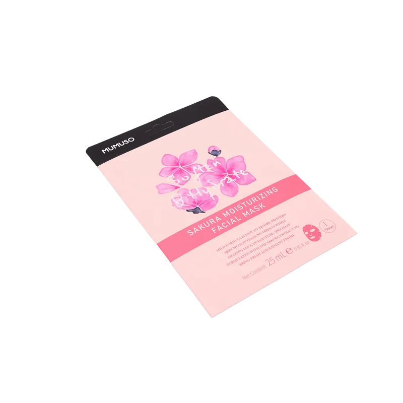 Feuchtigkeitsspendende Gesichtsmaske mit Sakura-Extrakt, 25 ml (Rosa)