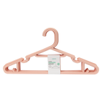 10er-Set flache Kleiderbügel aus Polypropylen (Rosa)