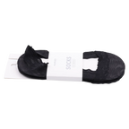 Füßlinge mit Spitzen-Design für Damen, Baumwollsohle (Schwarz)
