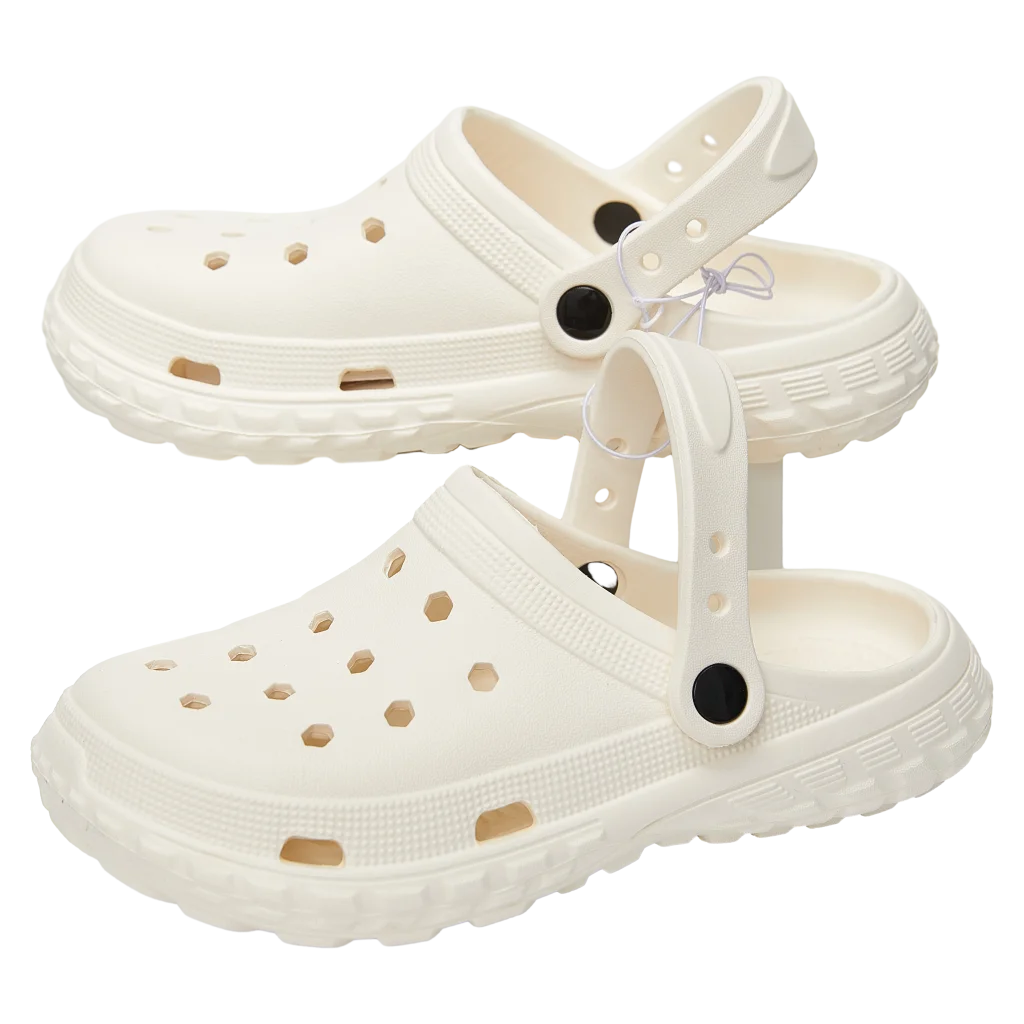 Gartenschuhe Clogs für Damen und Herren, Größe 38-39 (Weiß)