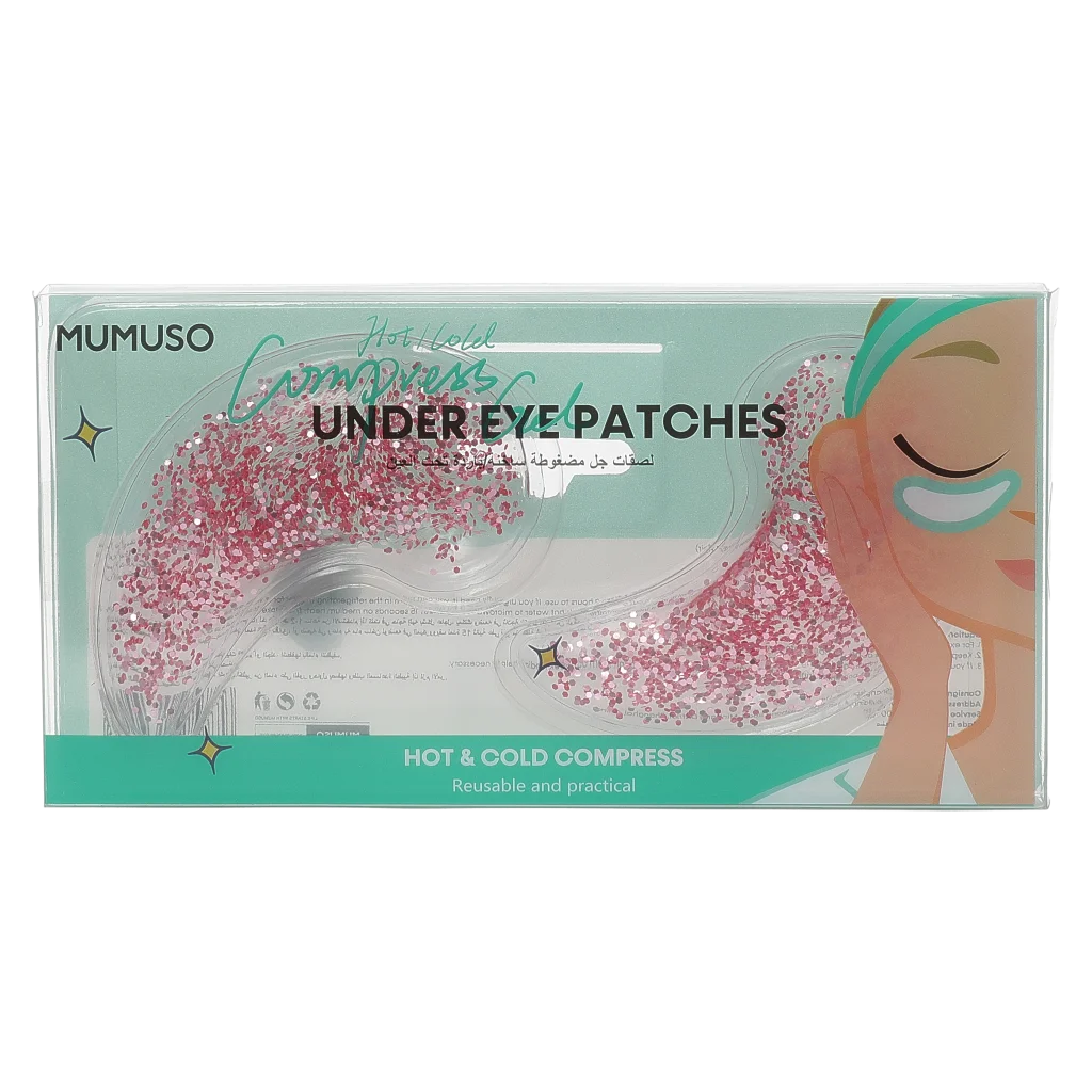 Hot/Cold Gel-Augenpads zur Kompression, wiederverwendbar (Pink)
