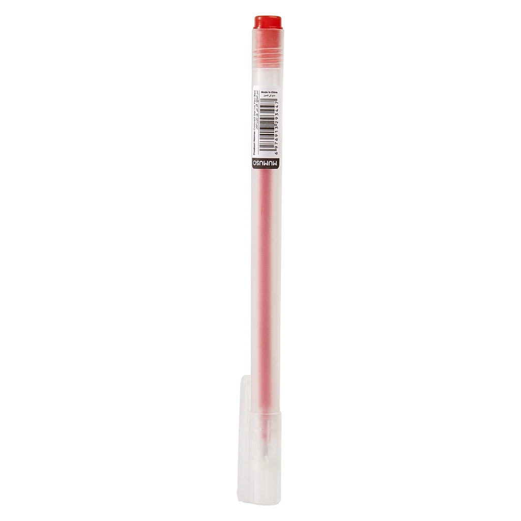 Gel-Tintenstift mit feiner Spitze für präzises Schreiben (Rot)