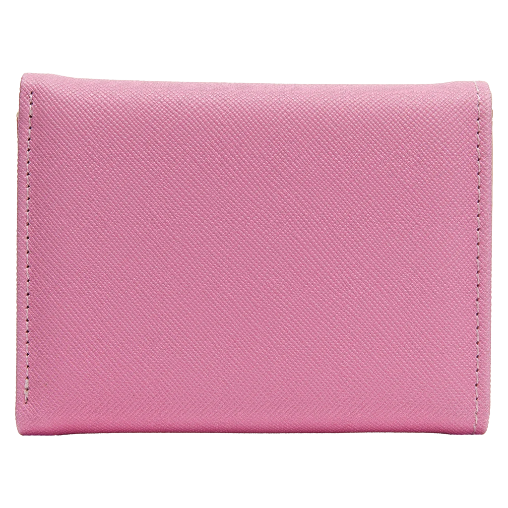 Multifunktionale Kunstleder-Geldbörse mit Herz-Design (Lila/Pink)