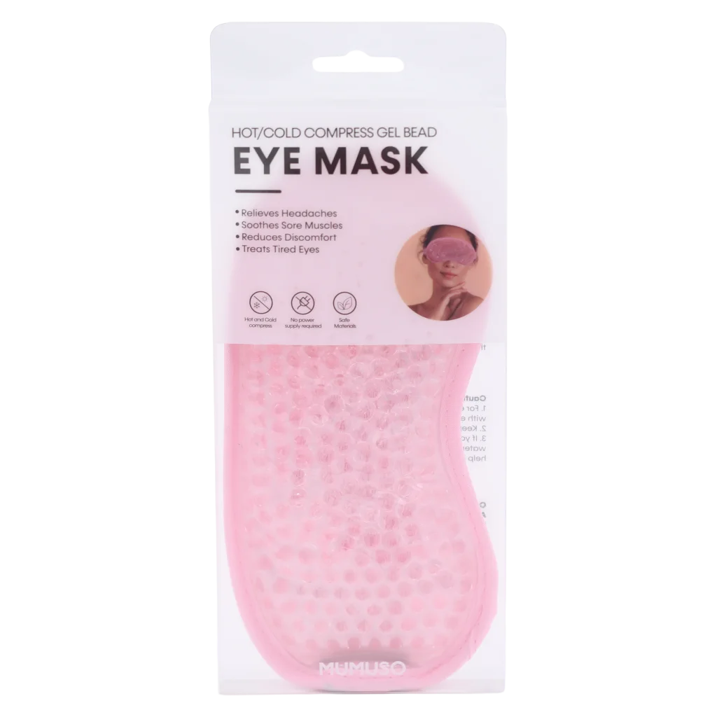 Gelperlen-Augenmaske zur Kalt- und Warmanwendung, 170,8 g (Rosa)