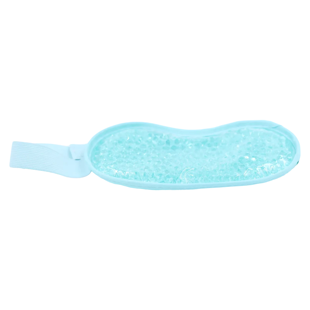 Gelperlen-Augenmaske aus PVC mit Kristallgel (Blau), vielseitig anwendbar zur Kühlung oder Wärmebehandlung