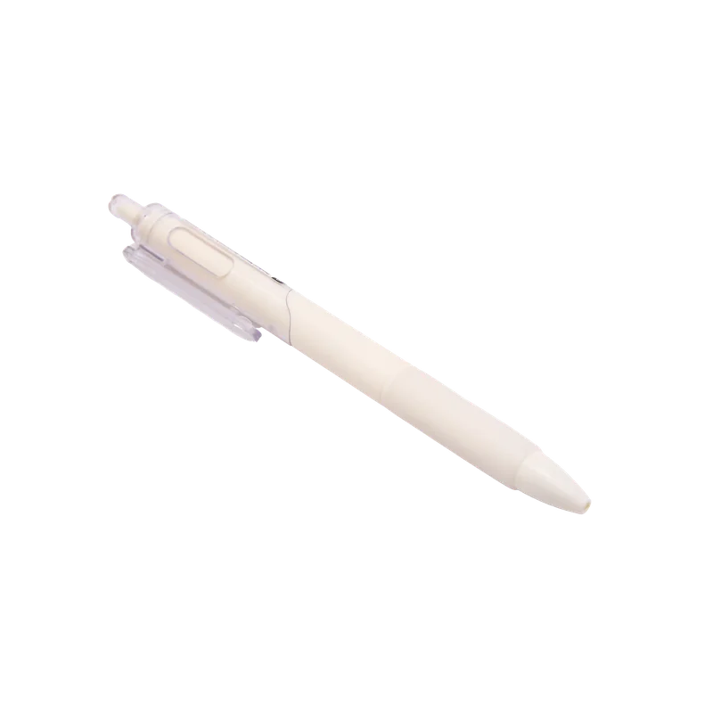 Gelstift mit Druckmechanik für präzises Schreiben (Weiß)