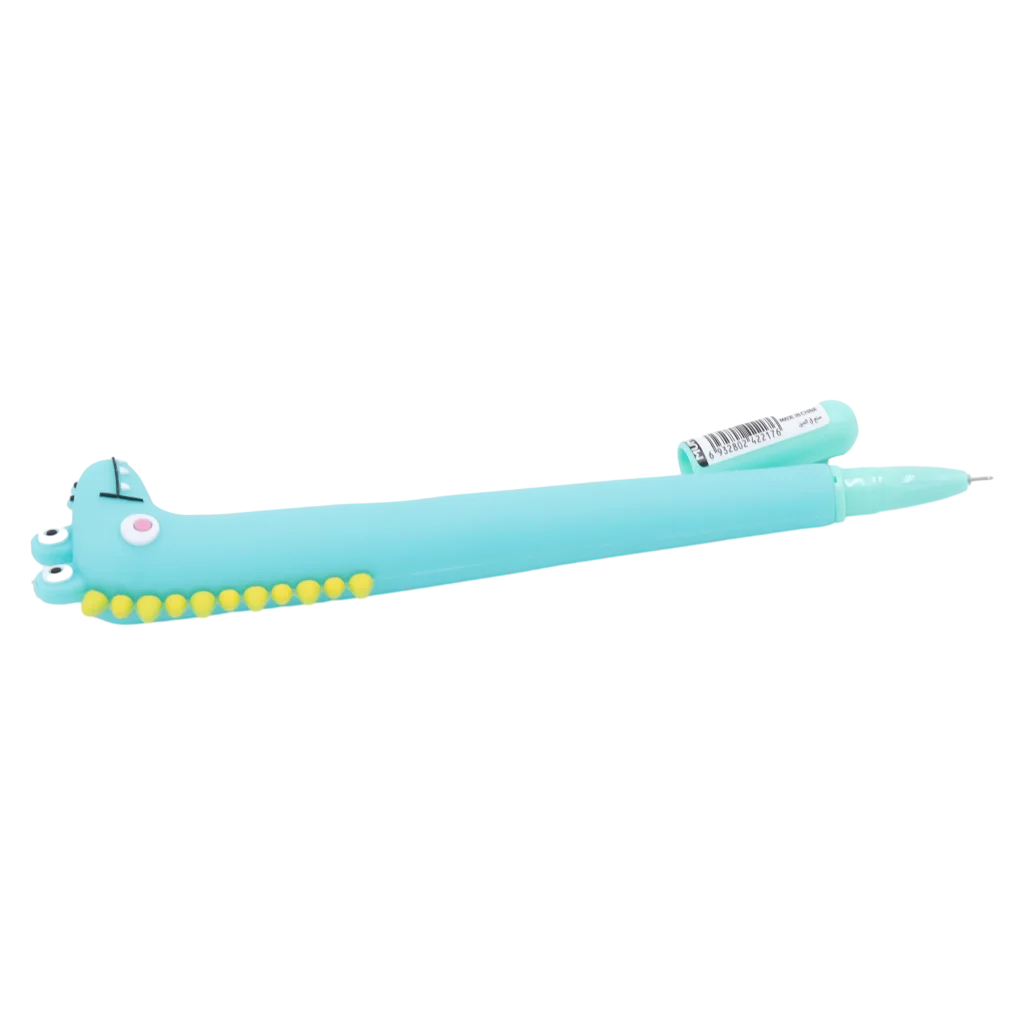 Gelstift mit Krokodil-Design, farbig (Mintgrün/Hellgrün/Türkis)