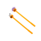 Gelstift mit Kürbis-Design, Halloween Edition (Orange/Lila/Weiß)