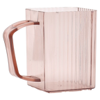 Gerippter PS-Mundspülbecher, 360 ml (Rosa)
