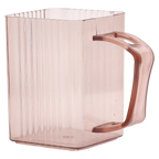 Gerippter PS-Mundspülbecher, 360 ml (Rosa)