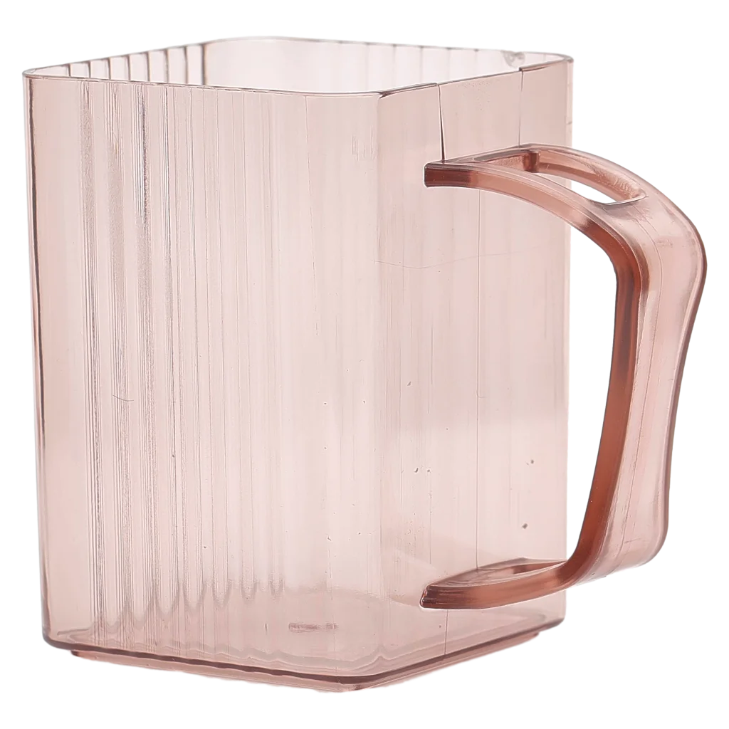 Gerippter PS-Mundspülbecher, 360 ml (Rosa)