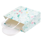 Geschenkpapier-Tasche mit geometrischem Print, klein (Mehrfarbig)