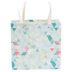 Geschenkpapier-Tasche mit geometrischem Print, klein (Mehrfarbig)