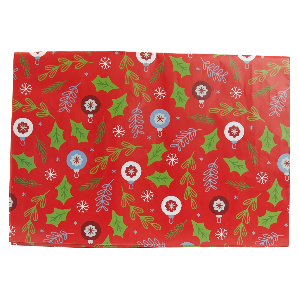 Geschenkpapier mit Weihnachts-Design, 80 g (Rot)