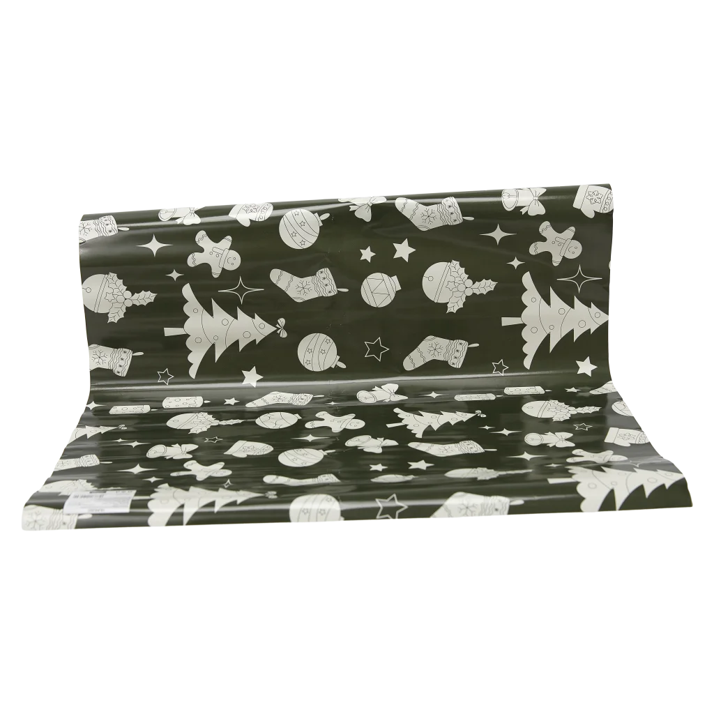 Geschenkpapier mit Weihnachtsbaum-Design, 37 g (Grün)