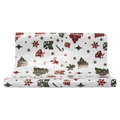 Geschenkpapier mit Weihnachtsbaum-Design, 100 g (Weiß/Anthrazit)