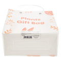 Geschenktasche aus Kunststoff mit Pflanzen-Print (Orange/Grün/Lila)