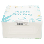 Geschenktasche aus Kunststoff mit Pflanzen-Print (Orange/Grün/Lila)
