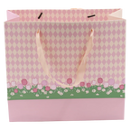 Geschenktasche mittel, Tulpen-Design (Rosa)