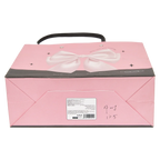 Geschenktasche aus Papier klein mit Schleifen-Design (Rosa)