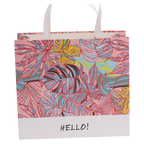 Rechteckige Geschenktasche aus Papier mit Regenwald-Design, mittelgroß (Mehrfarbig)