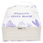 Große Geschenktasche mit Pflanzen-Design (Lila/Grün/Blau)