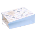 Geschenktüte mittel mit Steine-Print (Blau/Beige/Grau)