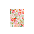 Geschenktüte Papier mittel mit Blumen-Design (Rosa/Grün)