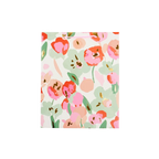 Geschenktüte Papier mittel mit Blumen-Design (Rosa/Grün)