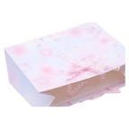 Große Geschenktüte aus Papier, rechteckig mit Kirschblüten-Design (Rosa/Weiß)