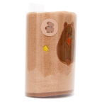 Gesichtshandtuch aus Florgarn mit Capybara-Design für sanfte Pflege (Braun/Weiß)