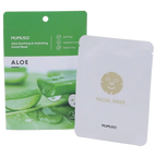 Aloe Tuchmaske für das Gesicht, feuchtigkeitsspendend und beruhigend (Grün)