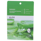 Aloe Tuchmaske für das Gesicht, feuchtigkeitsspendend und beruhigend (Grün)