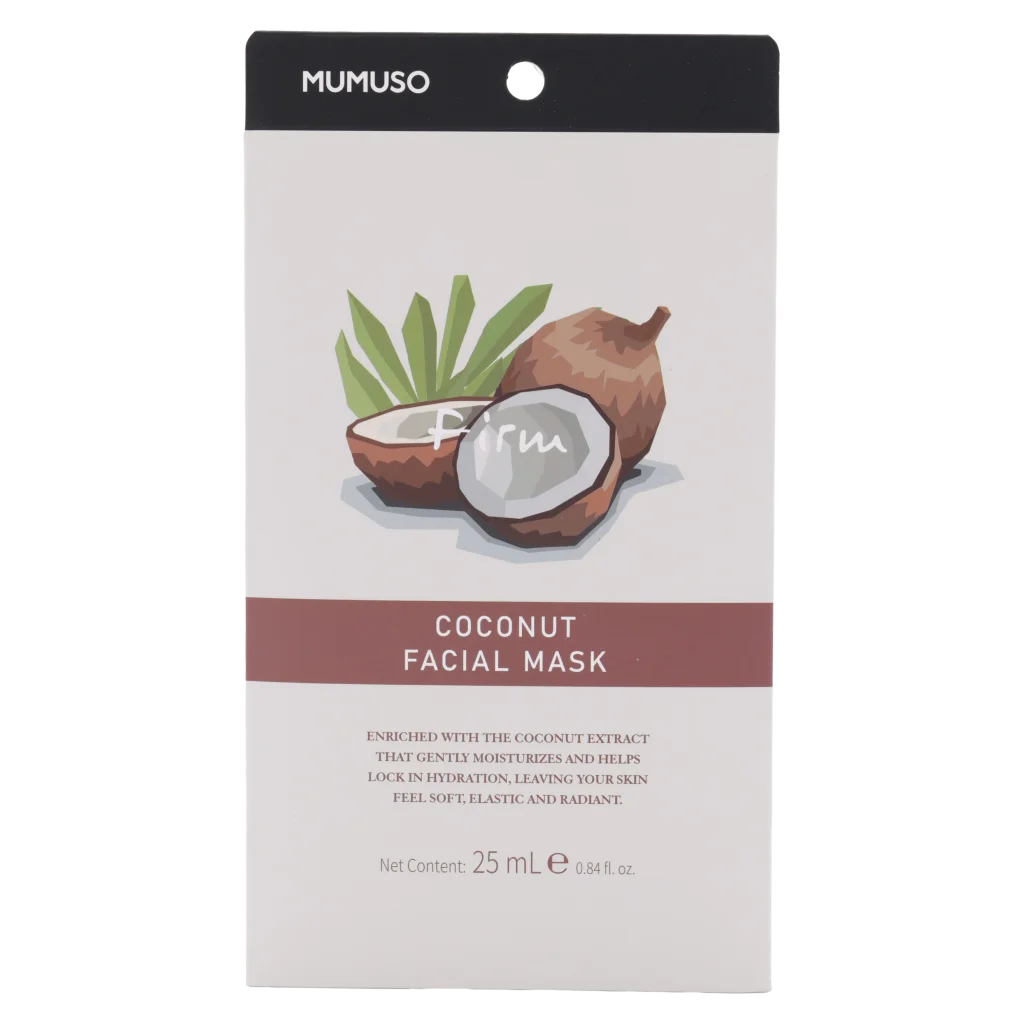 Gesichtsmaske mit Kokosnuss-Extrakt, Vliesmaske 25 ml (Weiß)